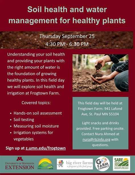 Soil Health and Water Management Field Day, Frogtown Farm, St Paul, 25 ...