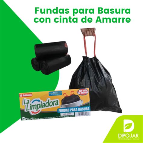 Fundas Para Basura con Cinta de Amarre - Plasticos Jaramillo ...