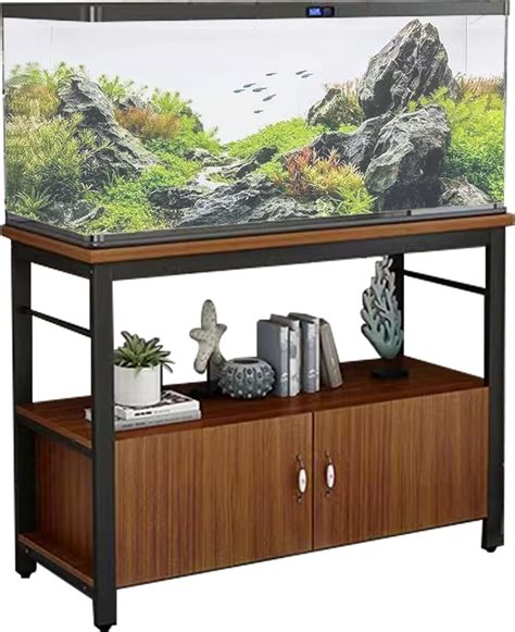 Amazon.com : Fish Tank Stand Metal Aquarium Stand with Cabinet ...