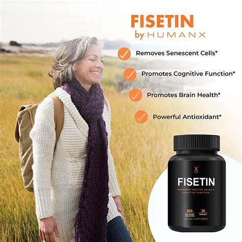 Buy Fisetin 500mg - Fisetin Supplement (Similar to Apigenin, Luteolin ...