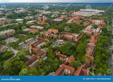 Drone Photo University of Florida Gainesville Stock Image - Image of ...