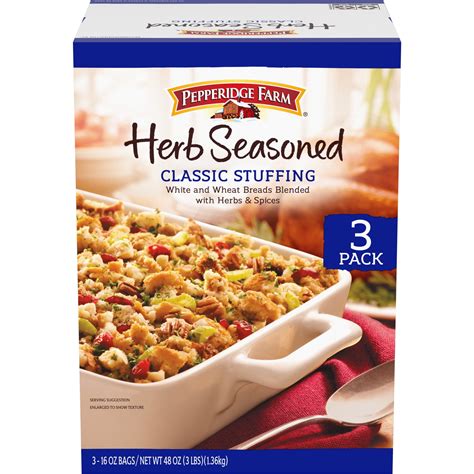 Brandclub - Pepperidge Farm Herb Seasoned Classic Stuffing, 16 oz. Bags ...