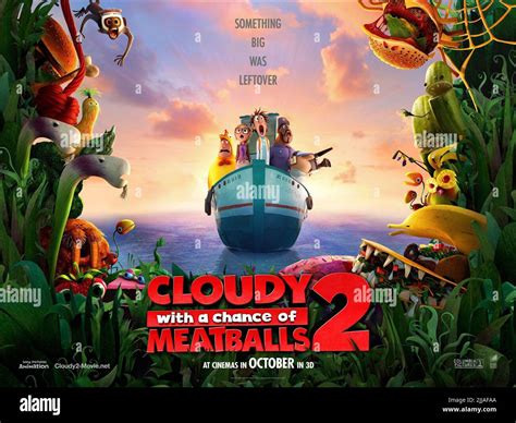 MOVIE POSTER, CLOUDY WITH A CHANCE OF MEATBALLS 2, 2013 Stock Photo - Alamy