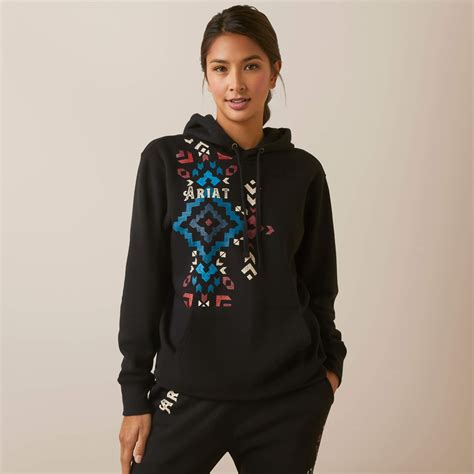 Ariat Real Geo Hoodie | Bowland | Women's Fleeces & Sweatshirts