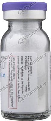 Pnz 40 MG Powder For Injection (1): Uses, Side Effects, Price & Dosage ...