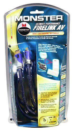Monster Cable IEEE 1394 4-Pin to 6-Pin AV Cable (7 Feet) : Amazon.in ...