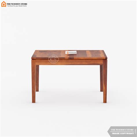 Edel Extendable 4 Seater Dining Table (Honey Finish) – The Wooden Store