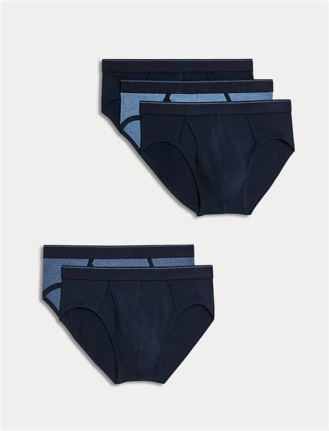 Buy 5 Pack Cotton Stretch Cool & Fresh™ Briefs at Marks & Spencer