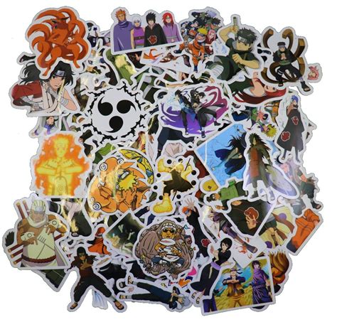 Buy 112pc) anime Stickers Naruto Sasuke Itachi Sakura for Skateboard ...