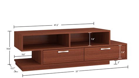 Adona Evita Media Stand and TV Unit w/2 Drawers Ivory – Adona Woods