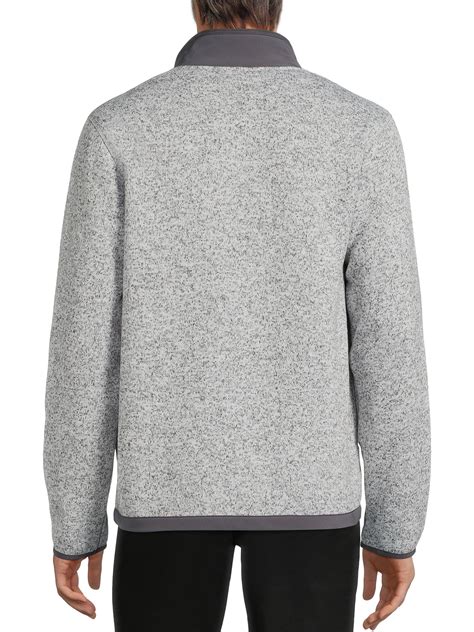 Buy George Men's and Big Men's Sweater Fleece Jacket, Sizes up to 5XL ...