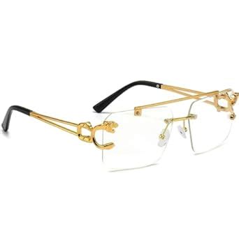 Buy FUNGLASSES Blue Light Blocking Hexagon Blue Cut Zero Power anti ...