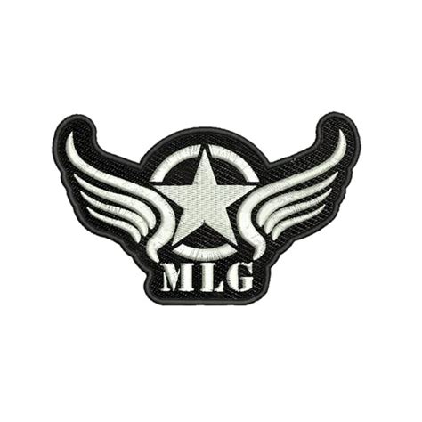 ISEE 360 Mlg Star Wings Logo Embroidered Sweable Applique Patches ...