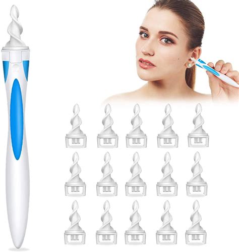 Ear Wax Removal Ear Cleaner Earwax Remover Spiral Soft Silicone Safe ...