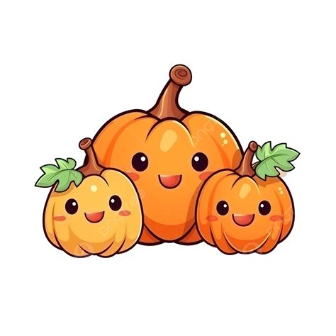 Cute Cartoon Pumpkin Characters, Pumpkin, Happy Halloween, Vector Card ...