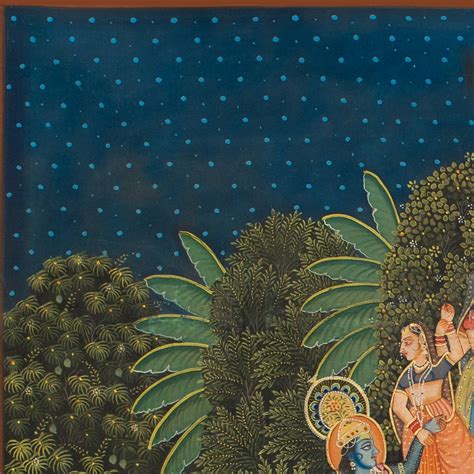 Shri Krishna Maha Raasleela Handmade Painting For Home Wall Decor ...