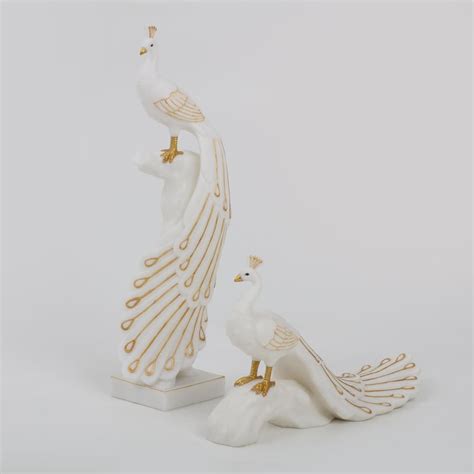 Buy Magnus Set of 2 Polyresin Peacock Figurines from Home Centre at ...