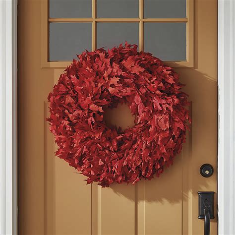 Oak Leaf Wreath Harvest Decor