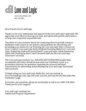 Fillable Online Practicing Love And Logic Can Mean Happier Schools Fax ...