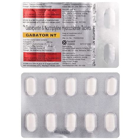 Gabator NT 400mg+10mg - Strip of 10 Tablets : Amazon.in: Health ...
