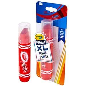 Crayola XL Red Poster Marker, Chisel Tip, School Supplies, 1 Count ...