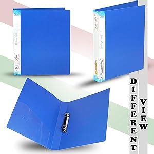 Shuban Plastic File Folder 2D Ring Clip Binder, A4 Size Heavy Plastic ...