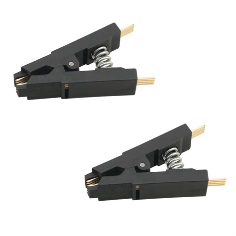 Ruiwaer 2PCS Black SOP8 Flash Chip IC Test Clip Programmer Testing Clip ...