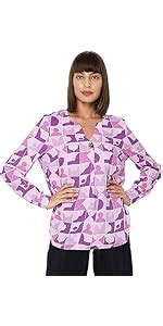 Buy VERO MODA Women's Regular fit Shirt (2092115008_Sepia Rose_XXL) at ...
