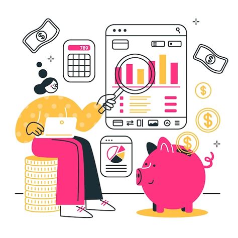 Manage money concept illustration | Premium Vector