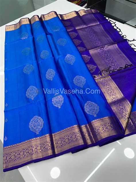 Pure Soft Silk Saree - Kanchi Border - VVPSS015 – Vallis Vaseha