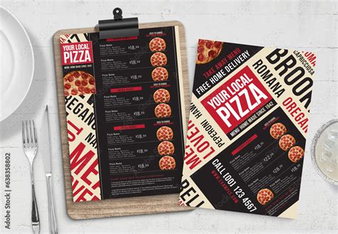 Pizza Restaurant Menu 的图像结果