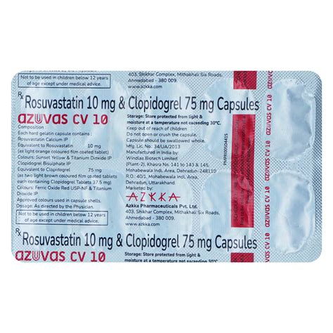 Azuvas CV 10 Capsule | Uses, Side Effects, Price | Apollo Pharmacy