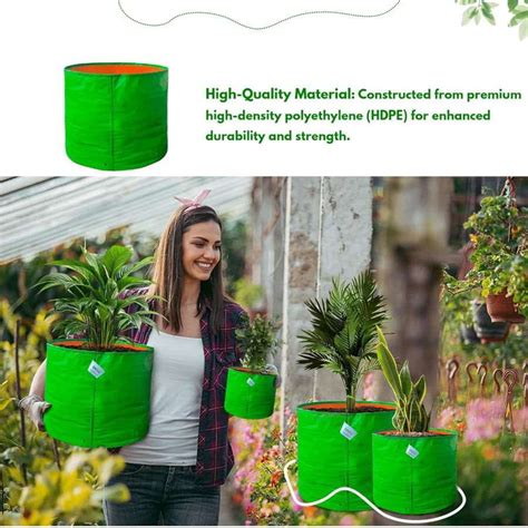 Buy Premium 260 GSM HDPE Grow Bags for Plants – UV-Protected & Durable ...