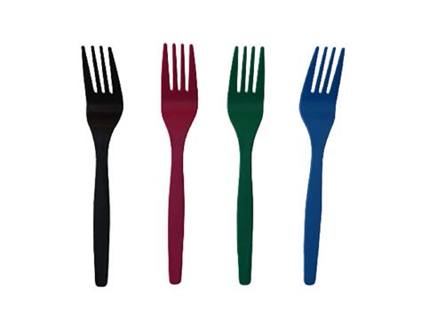 Disposable Plastic Fork - Coloured Biodegradable Spoons Trader ...