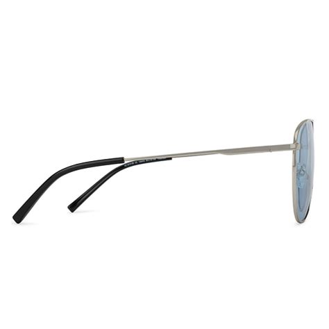 Buy Silver Black Blue Full Rim Aviator Vincent Chase Polarized The ...