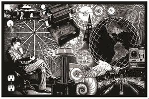 thinking poster with machine ON HI QUALITY LARGE PRINT 36X24 INCHES ...