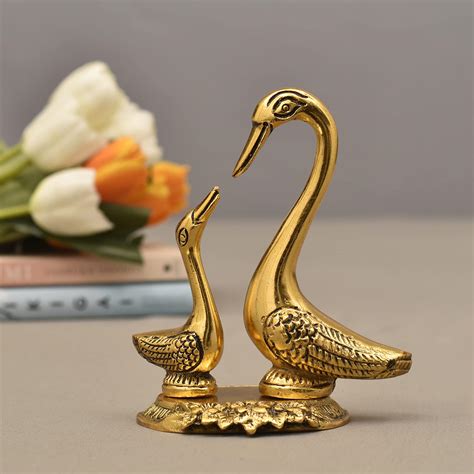 Buy Craft Junction Swan Pair Statue Showpiece Home Decor for Living ...