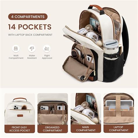 LOVEVOOK Laptop Backpack for Women with Pouch Pocket India | Ubuy