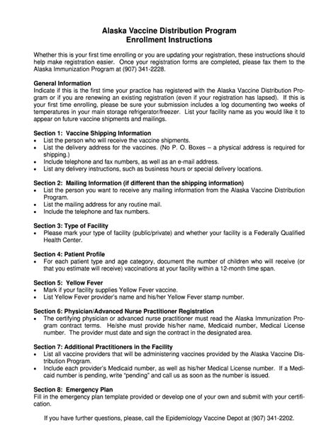 Fillable Online epi alaska Alaska Vaccine Distribution Program ...