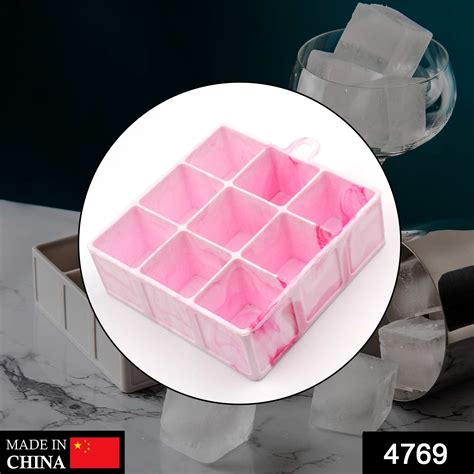4769 Silicone 9 Cavity Ice Tray and cavity ice tool Used for storing a ...