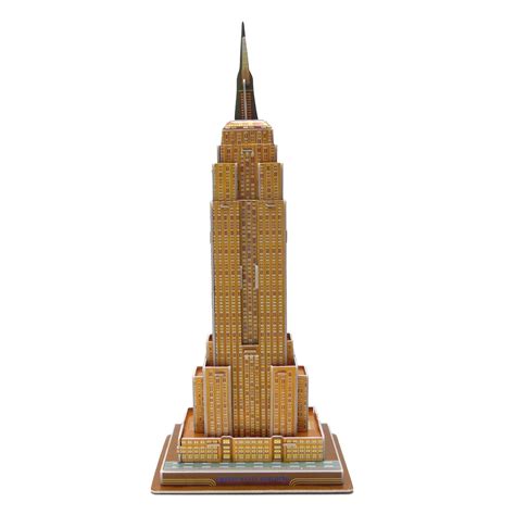 Creative 3D Puzzle Paper Model Empire State Building DIY Fun ...