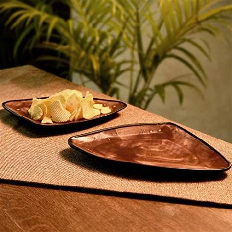 Buy Unravel India Metallic Studio Serving Platter(Set of 2) Online at ...