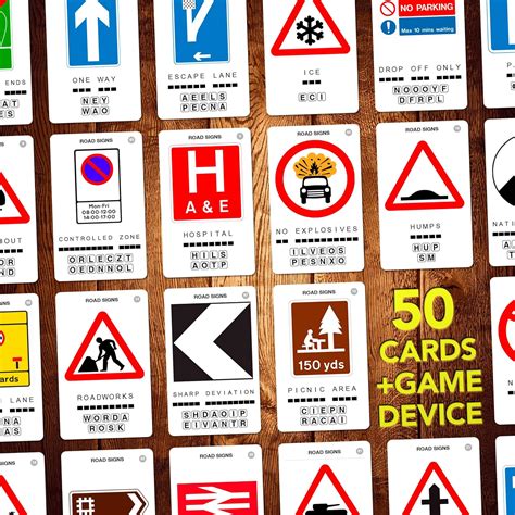 100 PICS Road Signs Travel Game - Traffic Sign Flash India | Ubuy