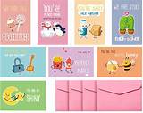 Buy 40 Sets Valentine Day Cards for Children 8 Designs of Valentine ...
