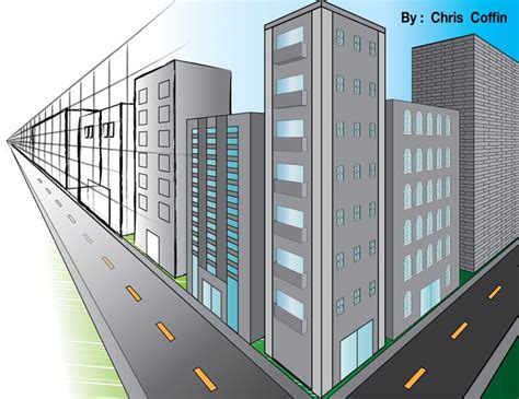 Image result for How to Draw Cityscape Using Perspective