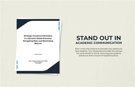 Investment Thesis Template in Google Docs, Word, PDF - Download ...