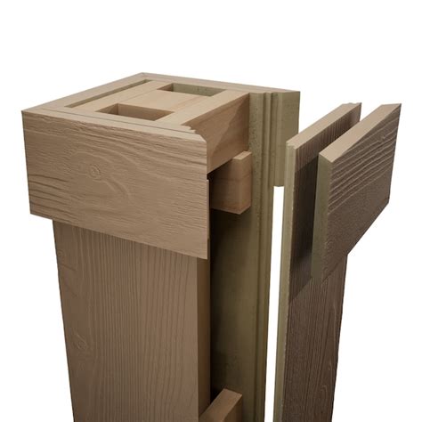 Ekena Millwork Sand Blasted with Standard Capital and Base 6-in L x 4 ...