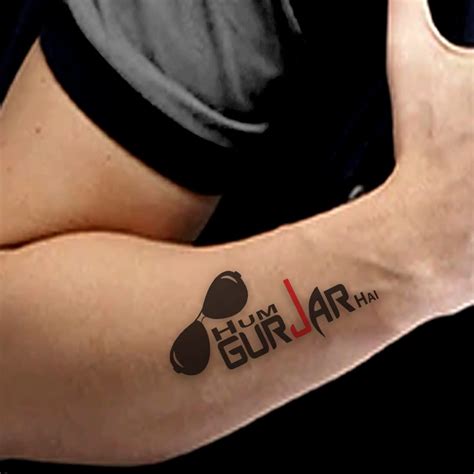 Ordershock Hum Gujjar Hai Tattoo Waterproof For Boys and Girls ...