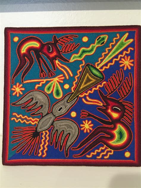 Huichol Yarn Painting at PaintingValley.com | Explore collection of ...
