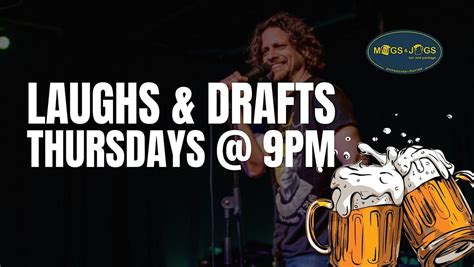 Laughs & Drafts Open Mic Stand-Up Comedy Near UWF in Pensacola, Mugs ...